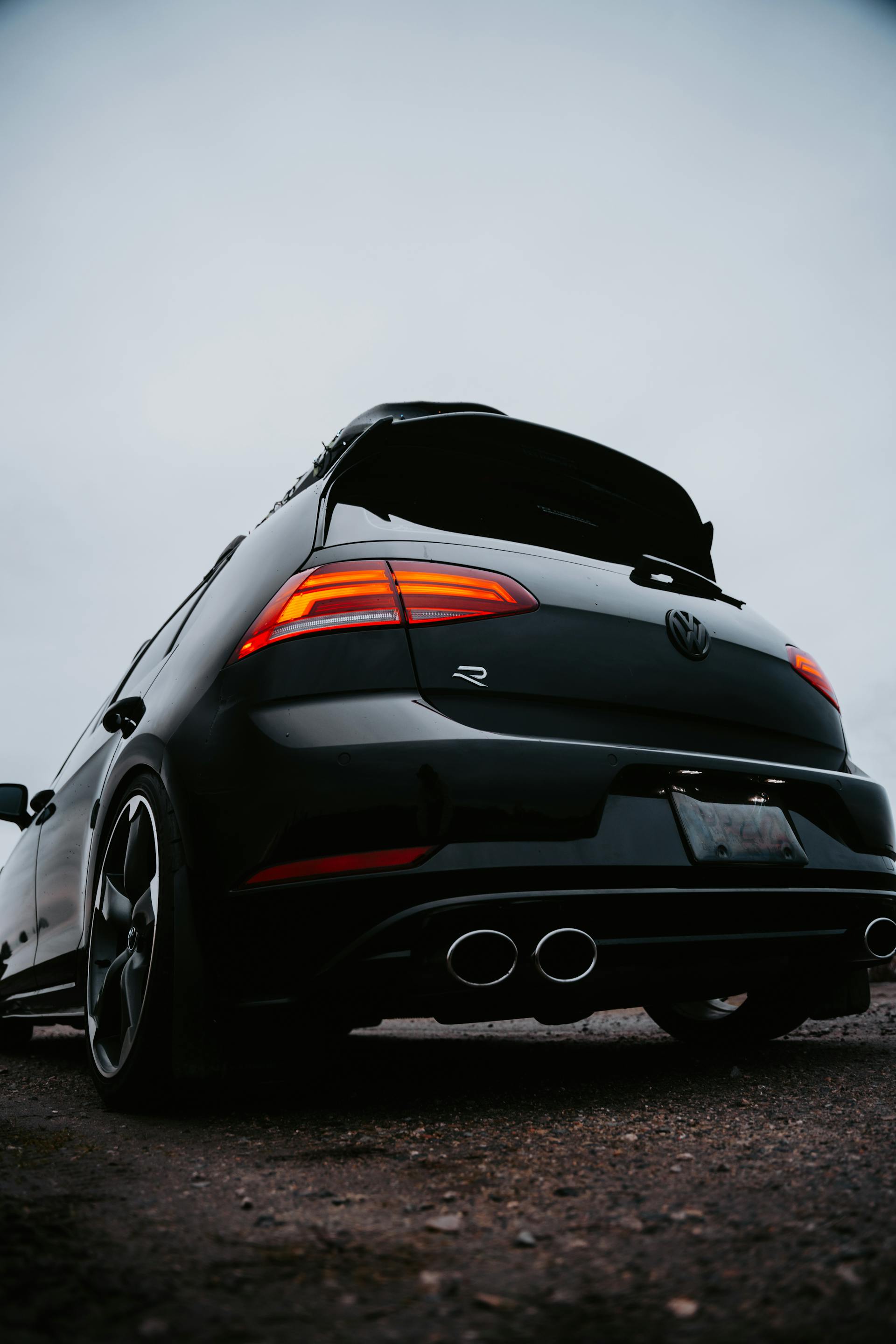 Black car with professionally tinted windows